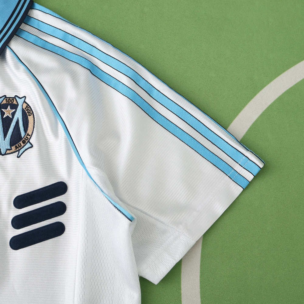 9899 season Olympique home retro Fan version