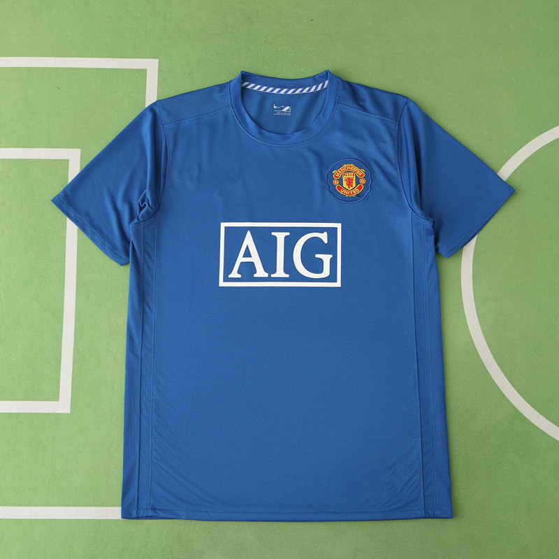 0708 season Manchester United F.C. third  retro Fan version