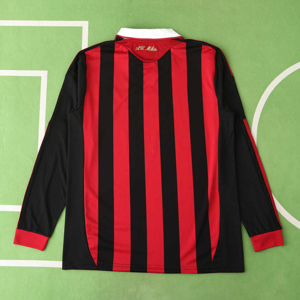 0910 season A.C. Milan home Long sleeve retro Fan version