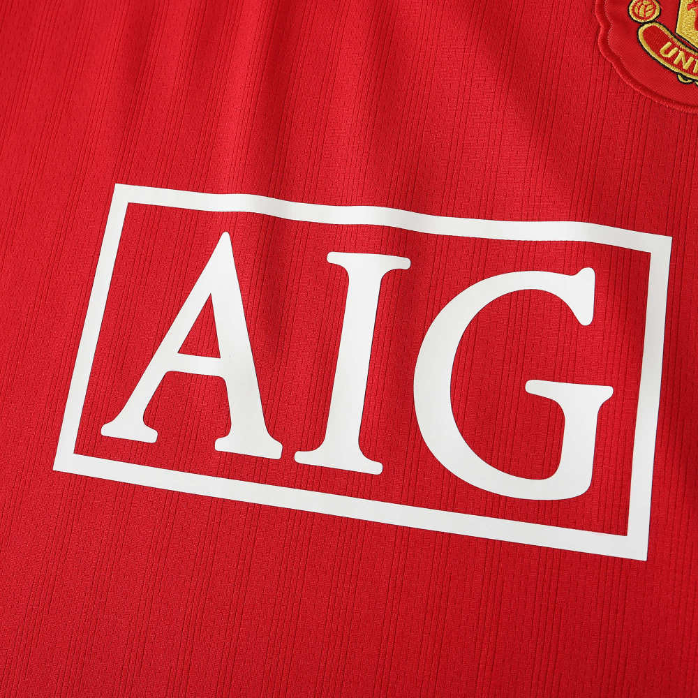 0708 season Manchester United F.C. home retro Fan version