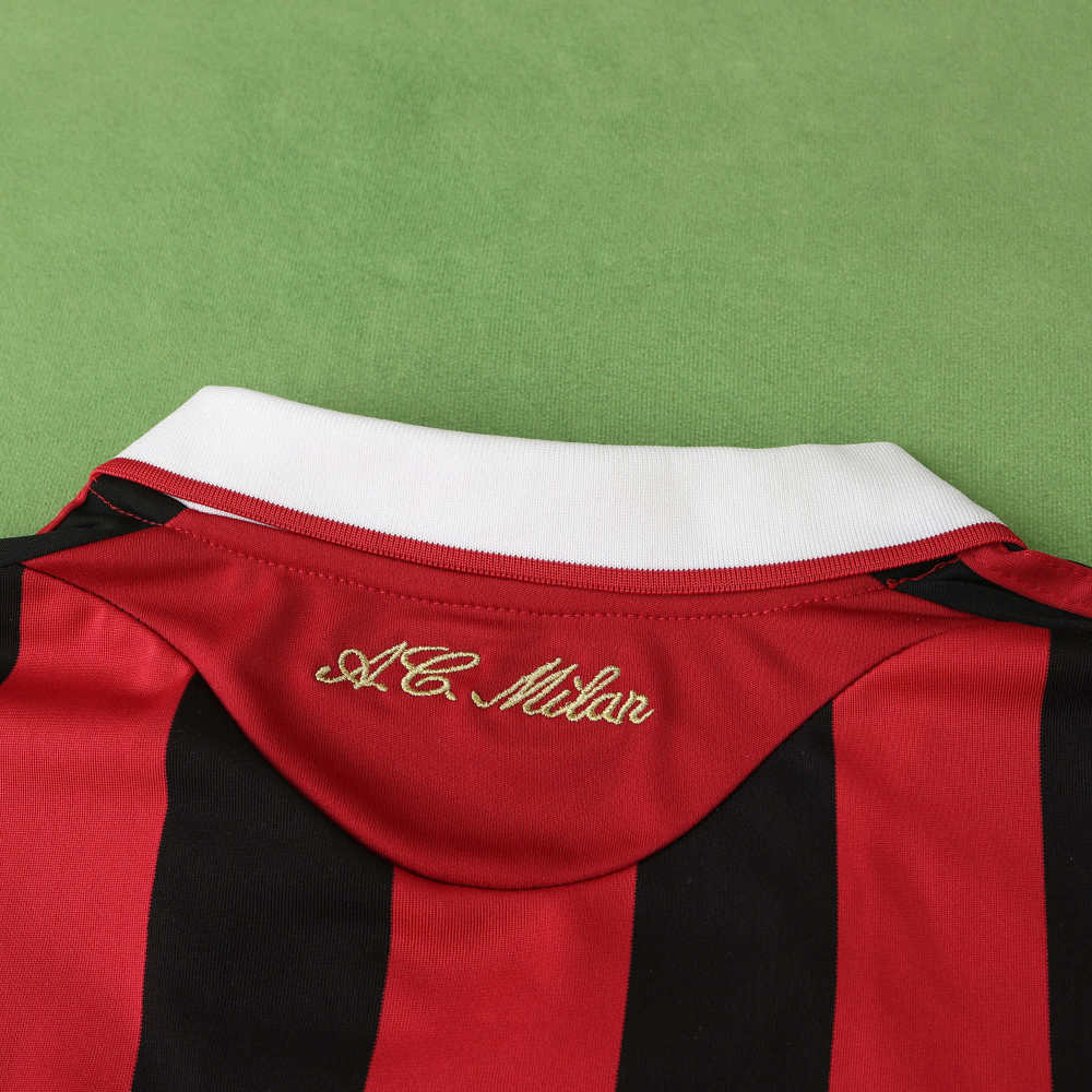 0910 season A.C. Milan home Long sleeve retro Fan version