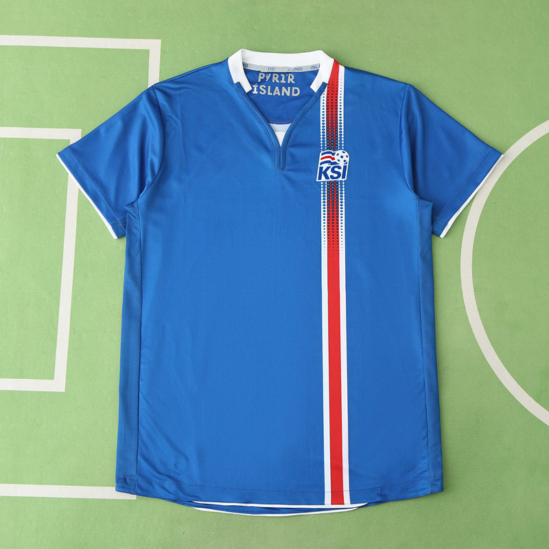 1617season Iceland home retro Fan version
