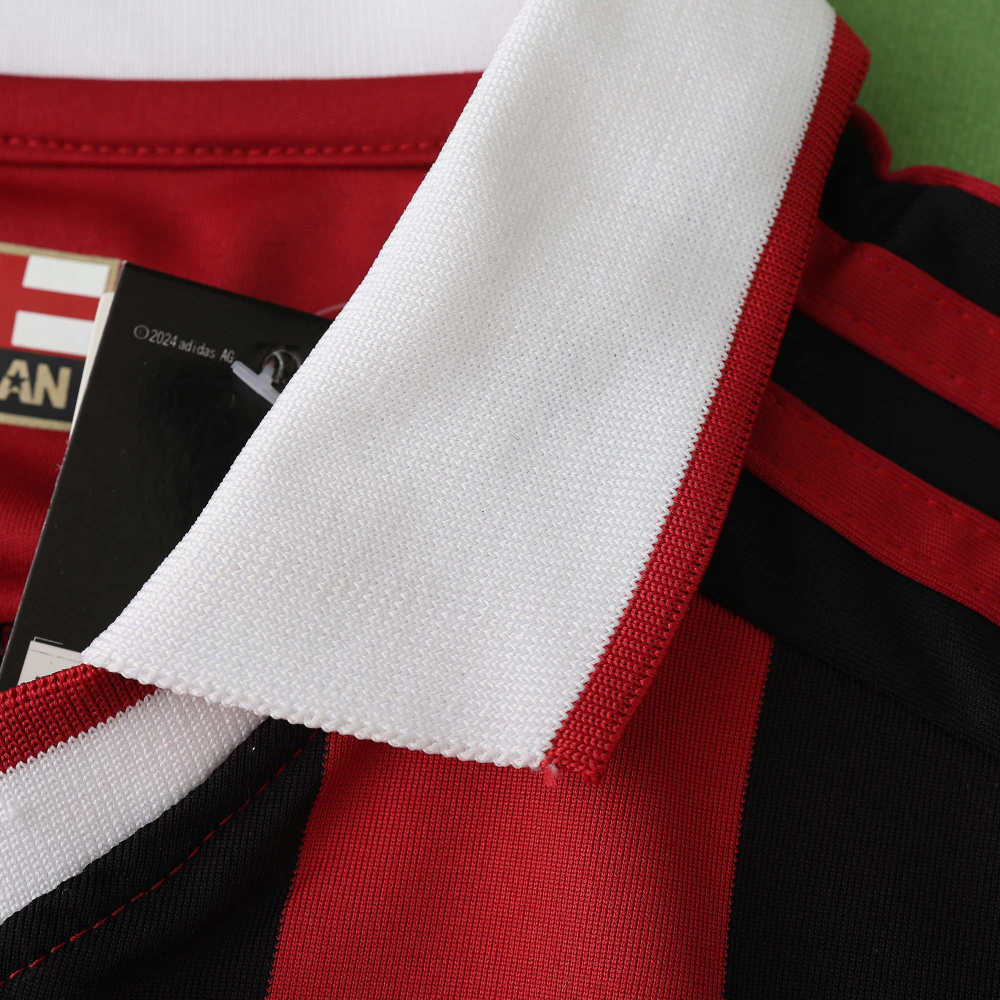 0910 season A.C. Milan home Long sleeve retro Fan version