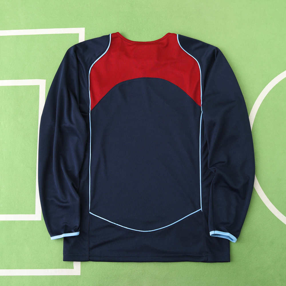0405 season Club Atlético de Madrid away Long sleeved retro Fan version