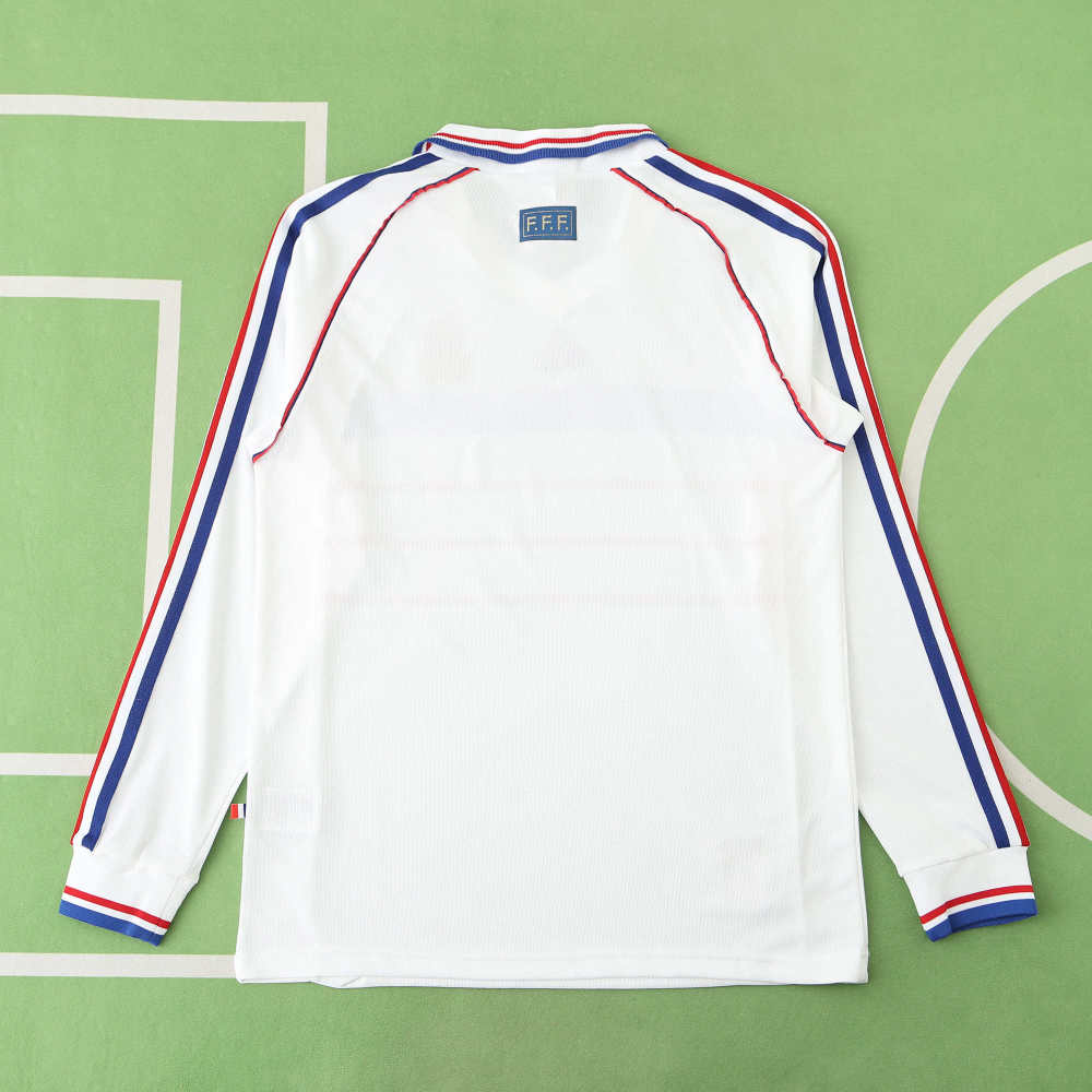 1998 season France away Long sleeved retro Fan version