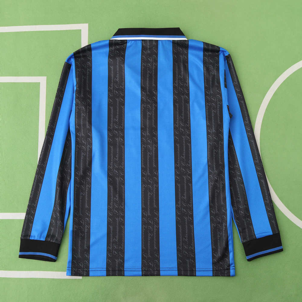 9798 season F.C. Internazionale Milano home Long sleeved retro Fan version