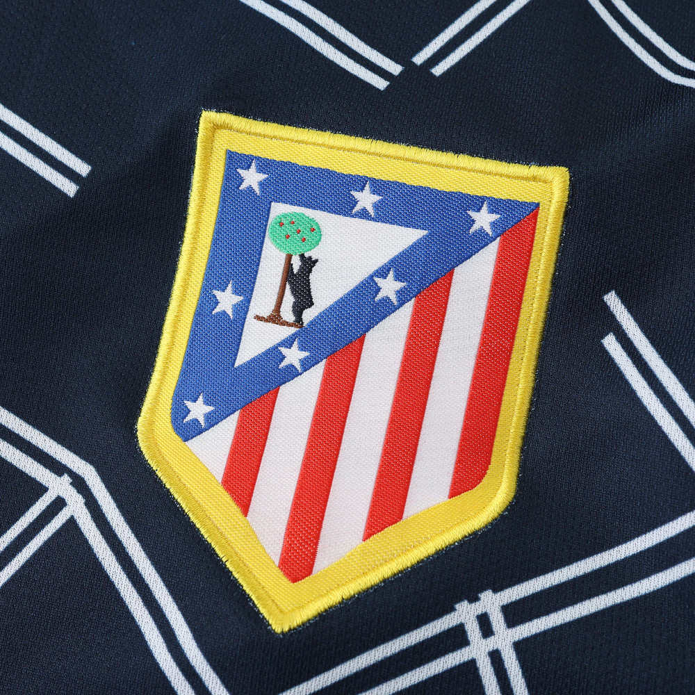 0405 season Club Atlético de Madrid away Long sleeved retro Fan version