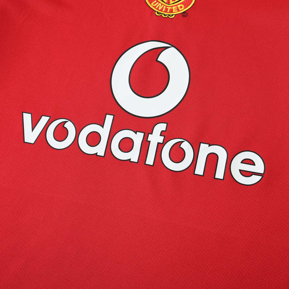 0405 season Manchester United F.C. home Long sleeved retro Fan version