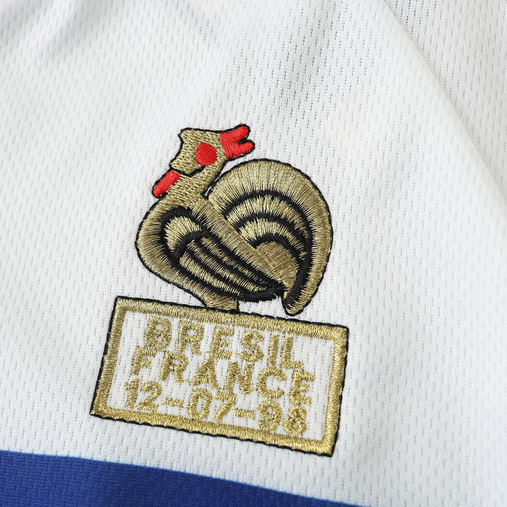 1998 season France away Long sleeved retro Fan version