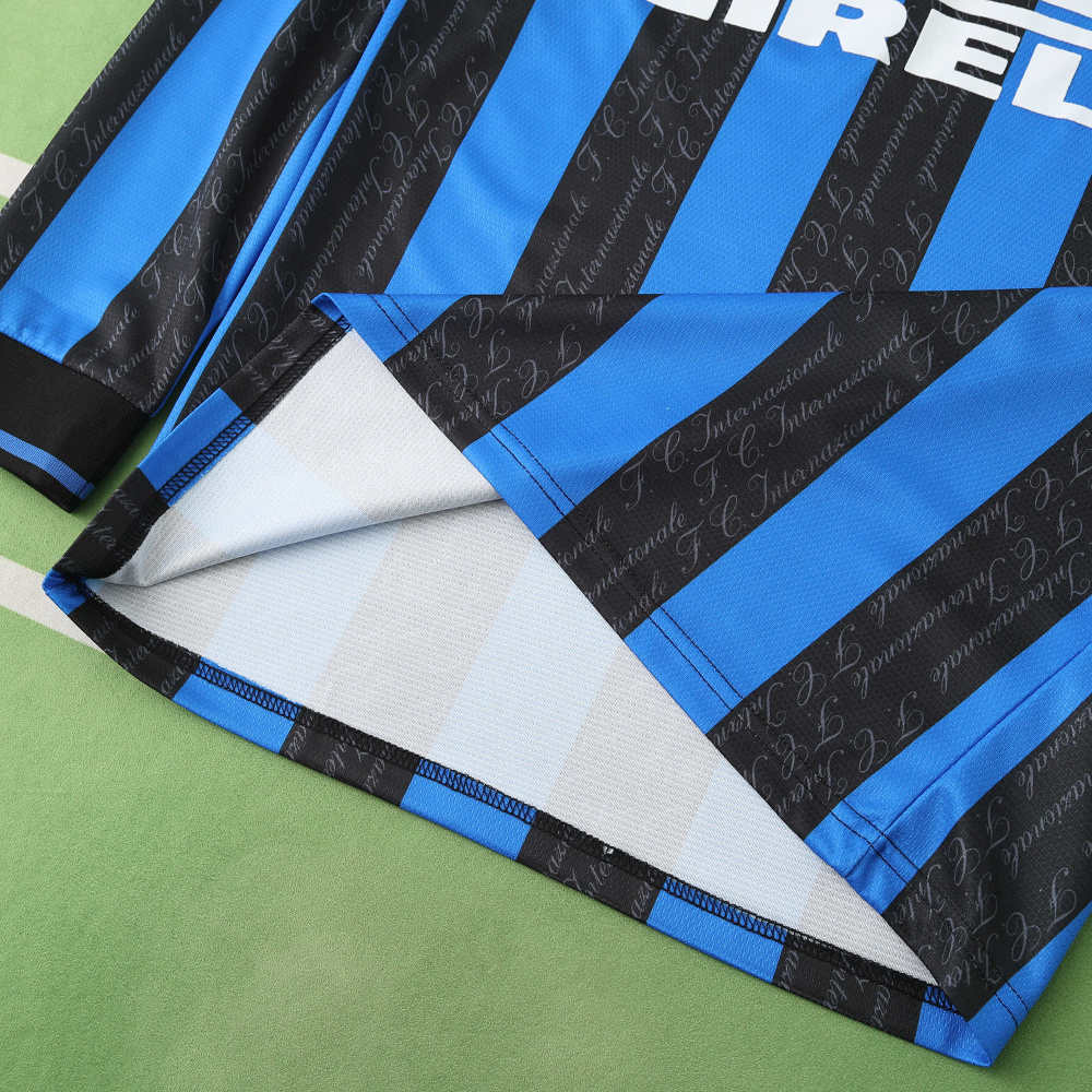 9798 season F.C. Internazionale Milano home Long sleeved retro Fan version