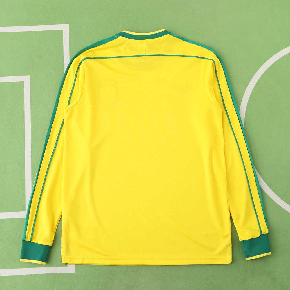 1998 season Brazil home Long sleeved retro Fan version