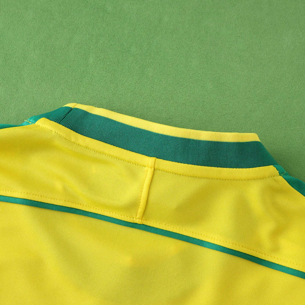 1998 retro Brazil home Long sleeved retro Fan version