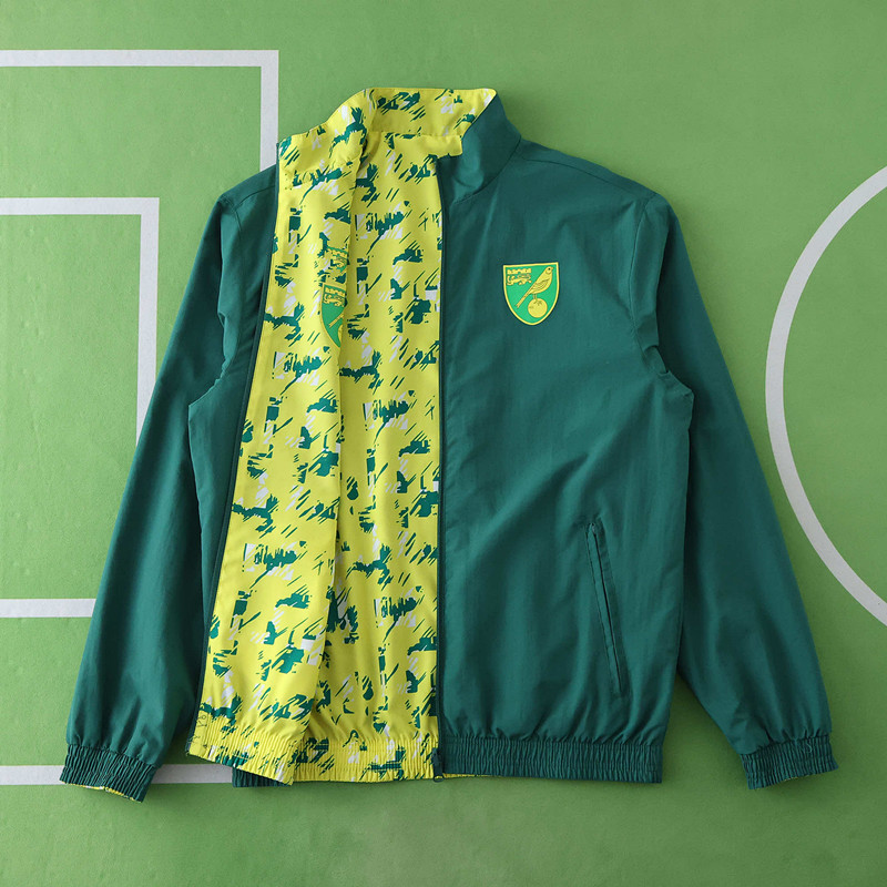 9294 Norwich City F.C. Wear on both sides windbreaker