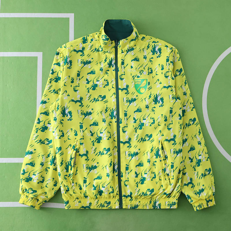 9294 Norwich City F.C. Wear on both sides windbreaker