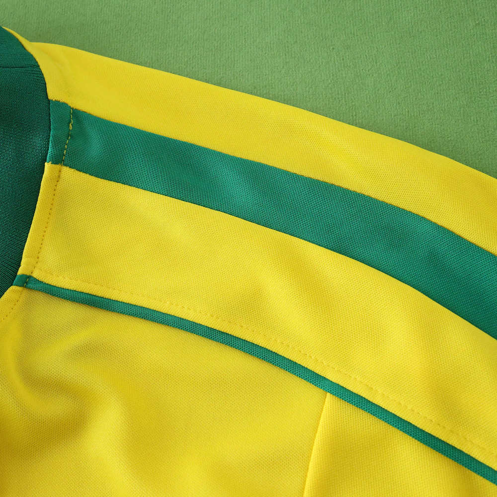 1998 retro Brazil home Long sleeved retro Fan version