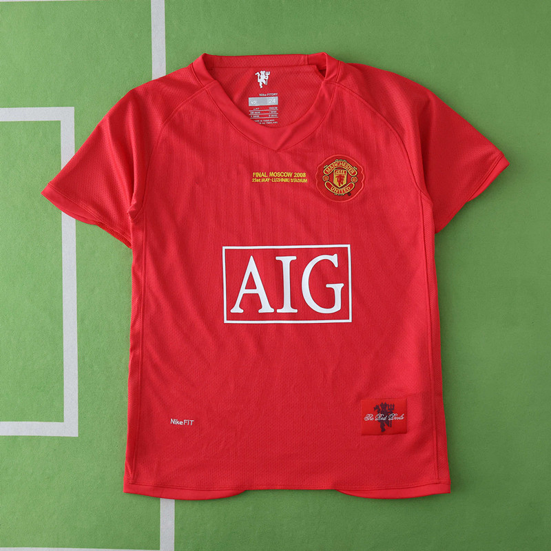 0708 Manchester United F.C. home retro Kids kit