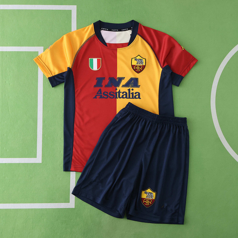 0001 A.S. Roma home retro Kids kit