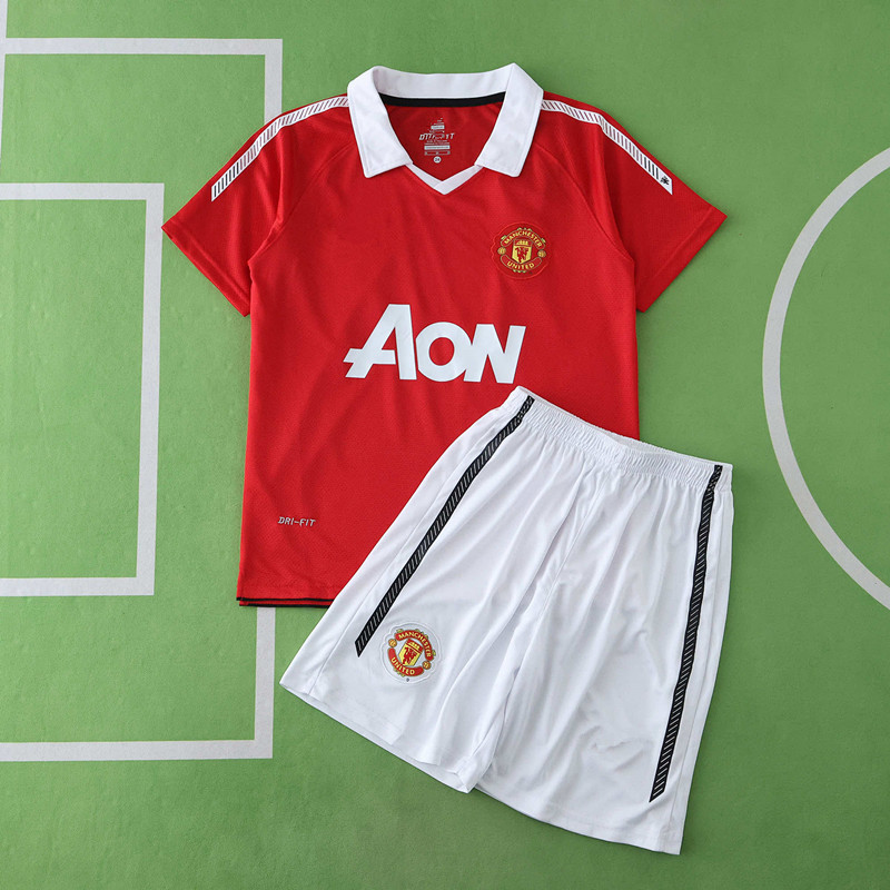 1011 Manchester United F.C. home retro Kids kit
