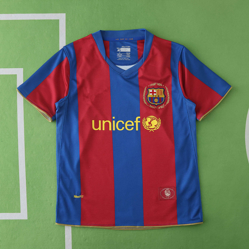 0708 FC Barcelona / Barça home retro Kids kit