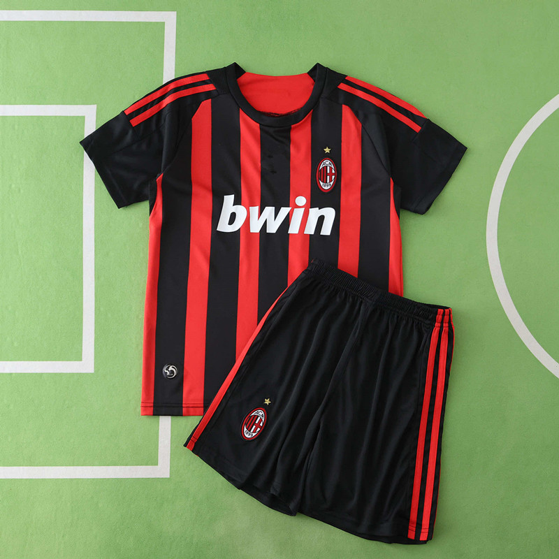 0809 A.C. Milan home retro Kids kit