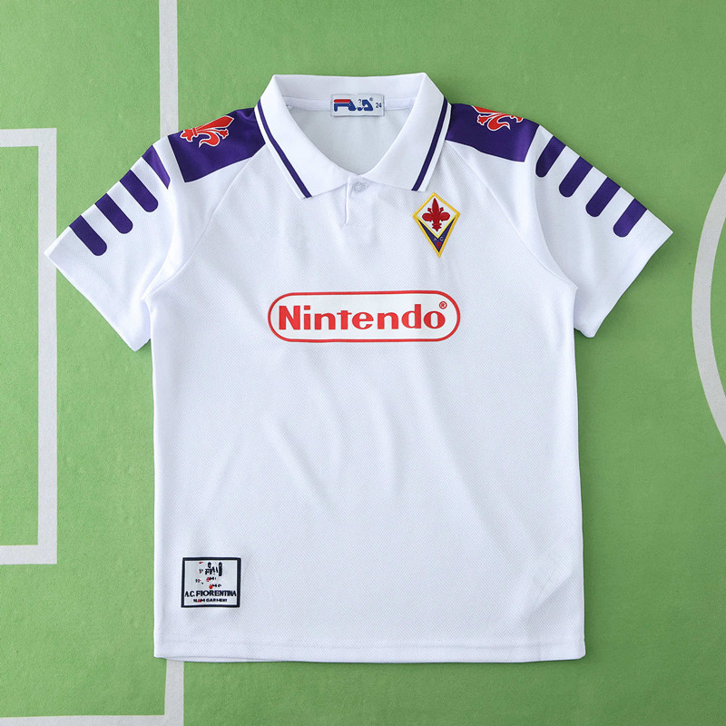1998 ACF Fiorentina away retro Kids kit