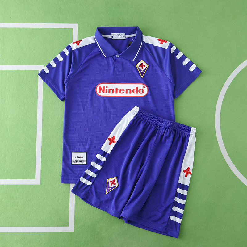1998 ACF Fiorentina home retro Kids kit