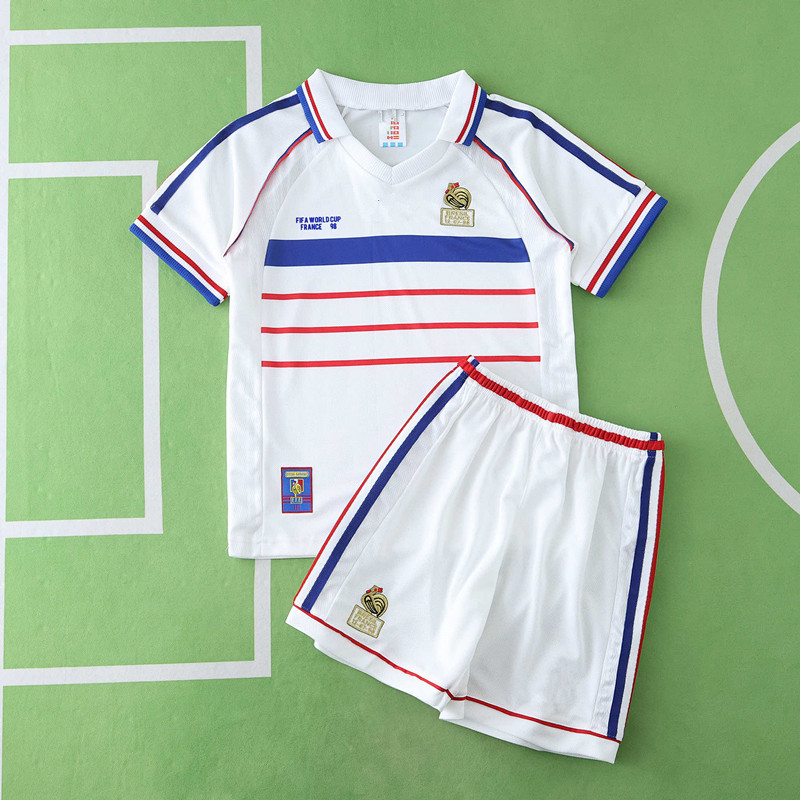 1998 France away retro Kids kit