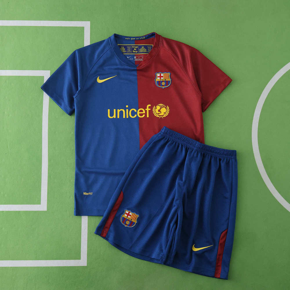 0809 FC Barcelona / Barça home retro Kids kit