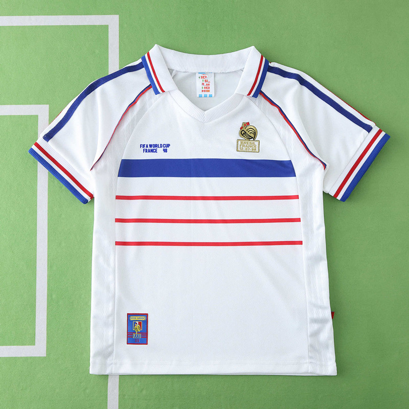 1998 France away retro Kids kit