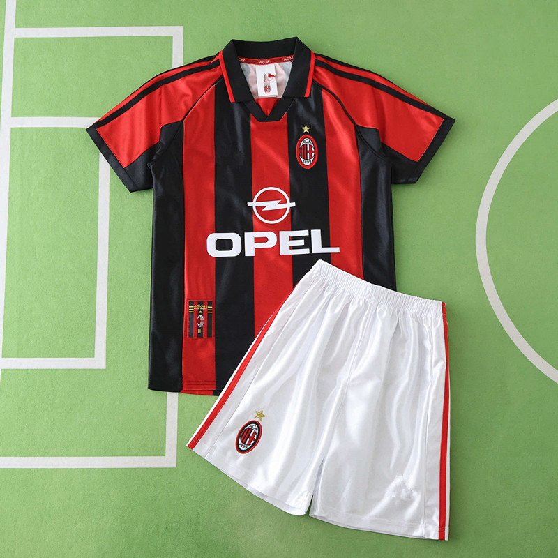 9899 A.C. Milan home retro Kids kit