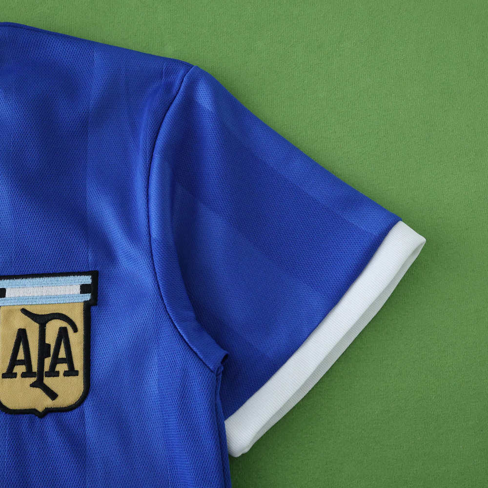 1986 Argentina away retro Kids kit