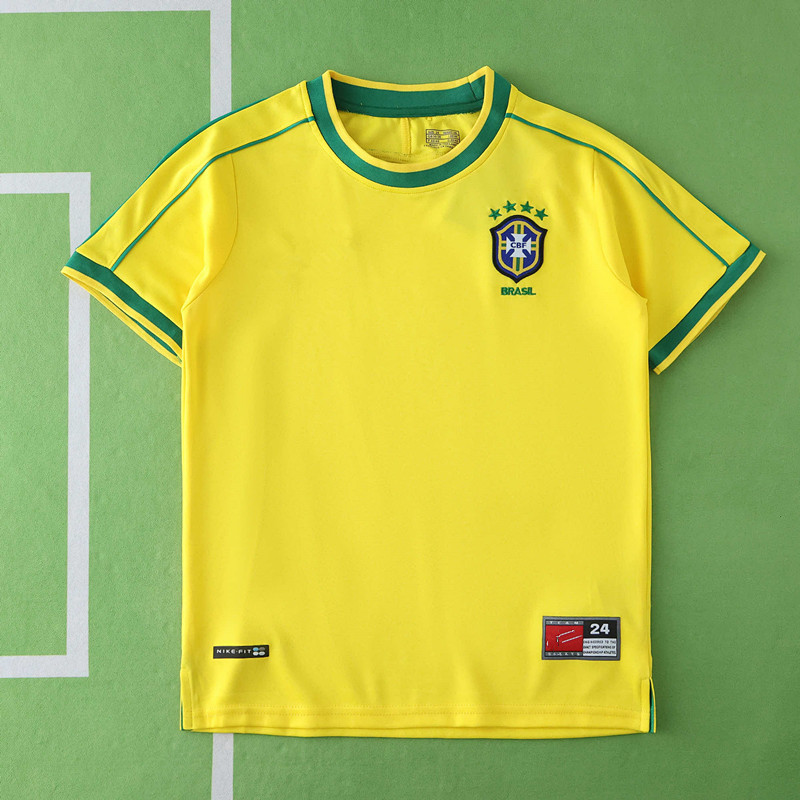 1998 Brazil home retro Kids kit