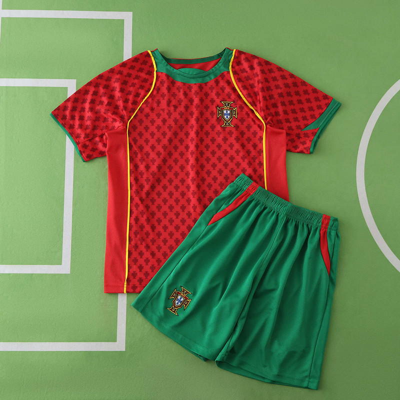 2004 Portugal home retro Kids kit