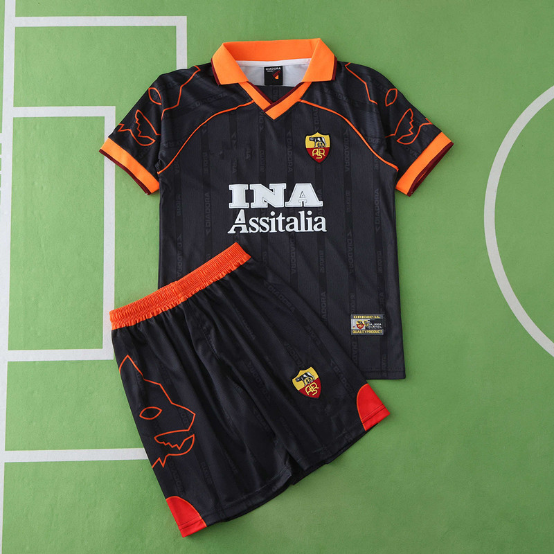 9900 A.S. Roma away retro Kids kit