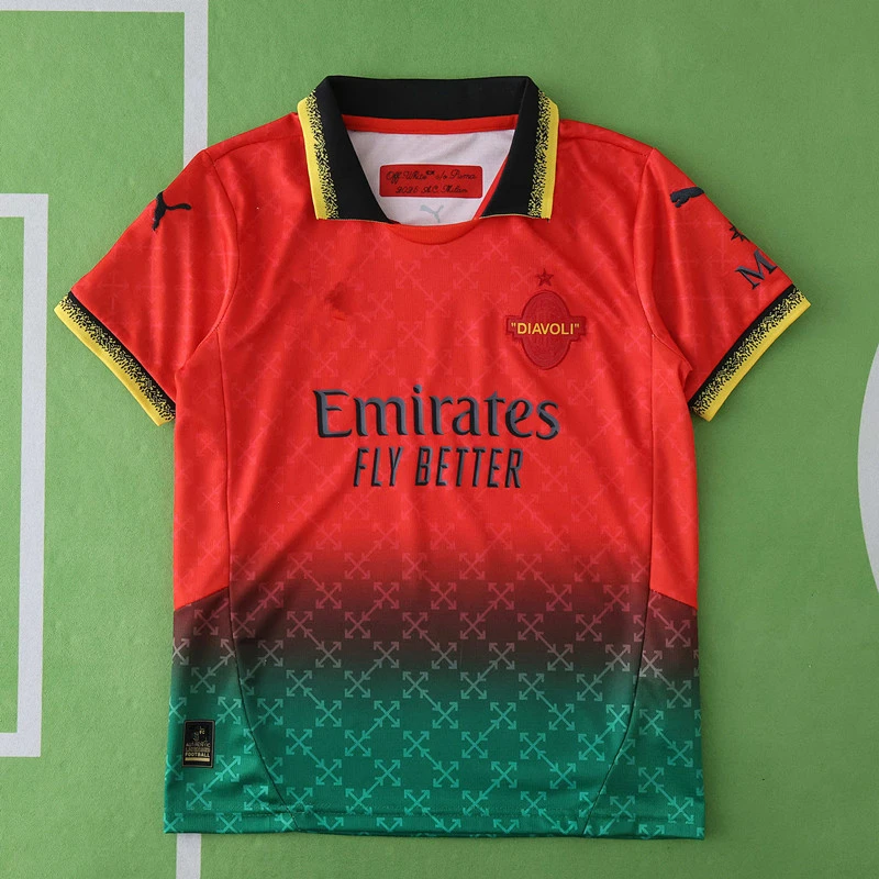 2425 season A.C. Milan x OFF-WHITE Kids kit