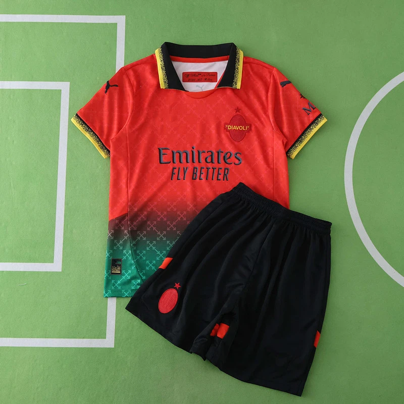 2425 season A.C. Milan x OFF-WHITE Kids kit