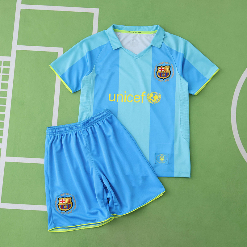 0708 season FC Barcelona / Barça away Kids kit