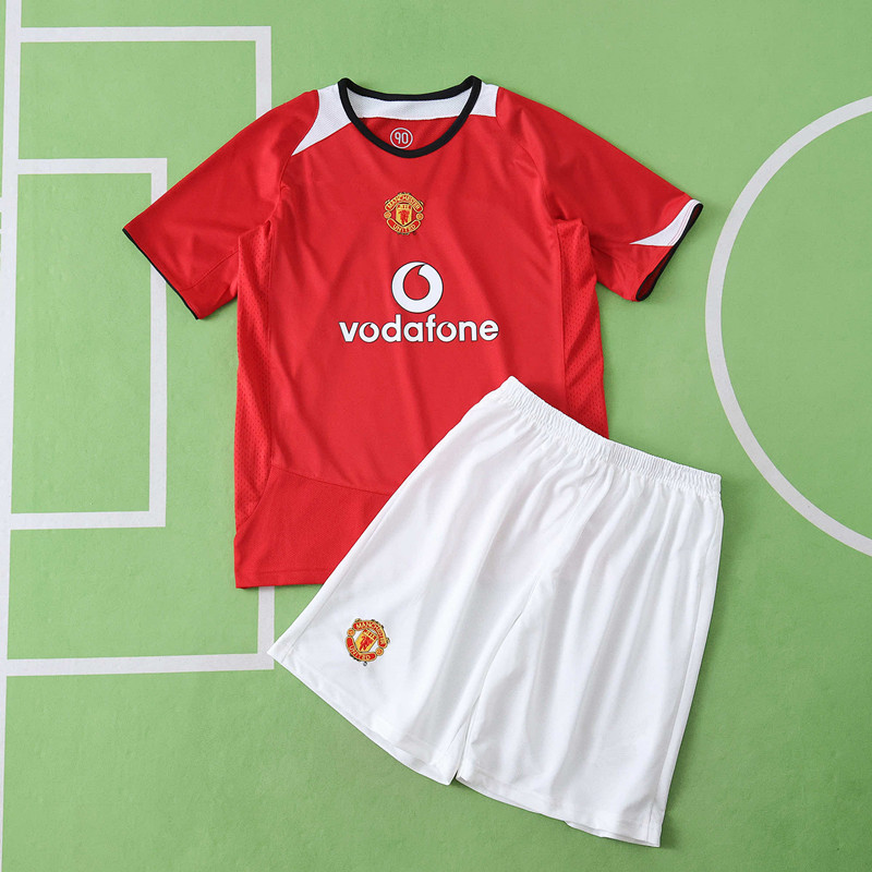 0506 season Manchester United F.C. home Kids kit