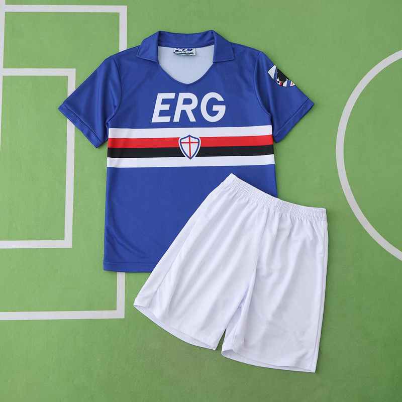 9091 season U.C.Sampdoria home Kids kit