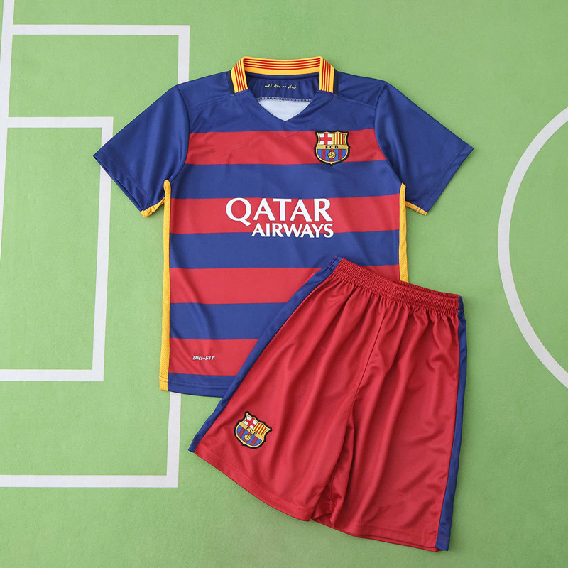 1516 season FC Barcelona / Barça home Kids kit