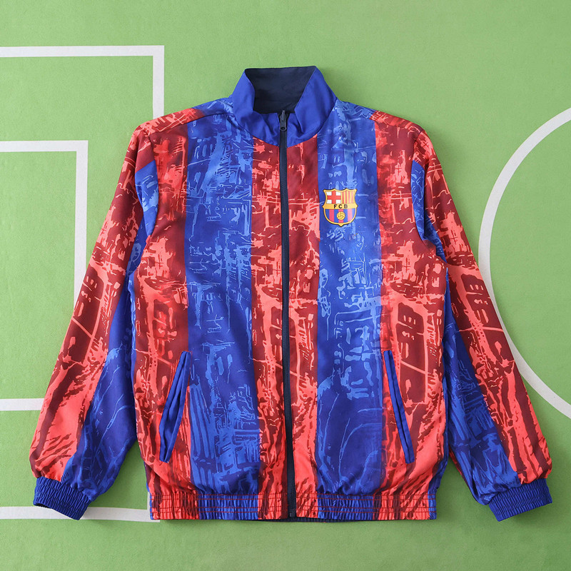 2425 FC Barcelona / Barça Wear on both sides windbreaker