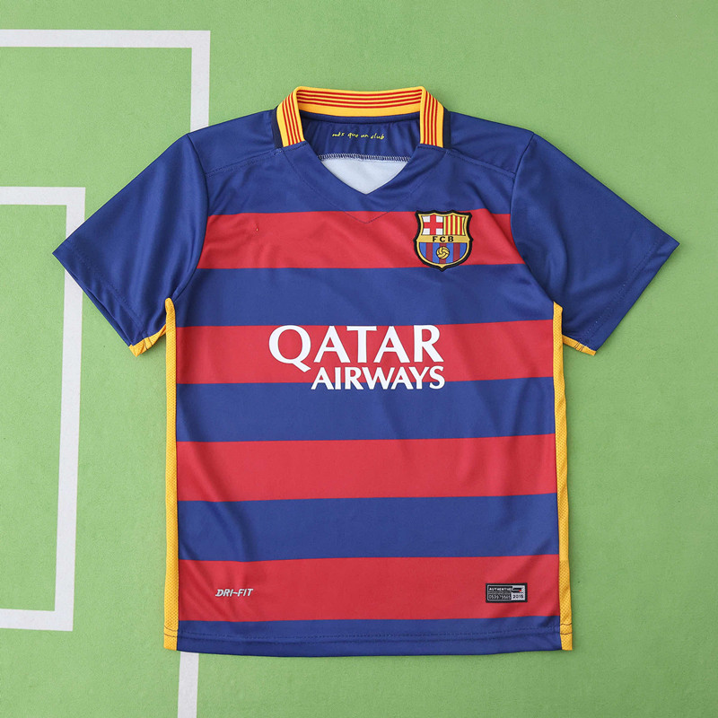 1516 season FC Barcelona / Barça home Kids kit