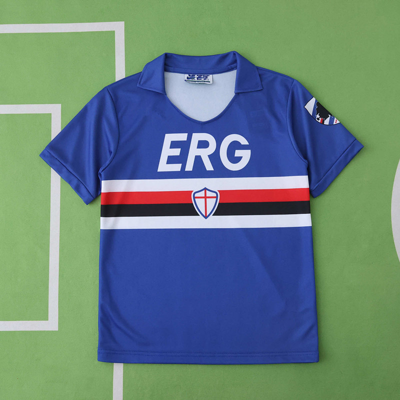 9091 season U.C.Sampdoria home Kids kit