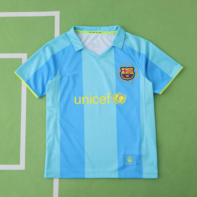 0708 season FC Barcelona / Barça away Kids kit