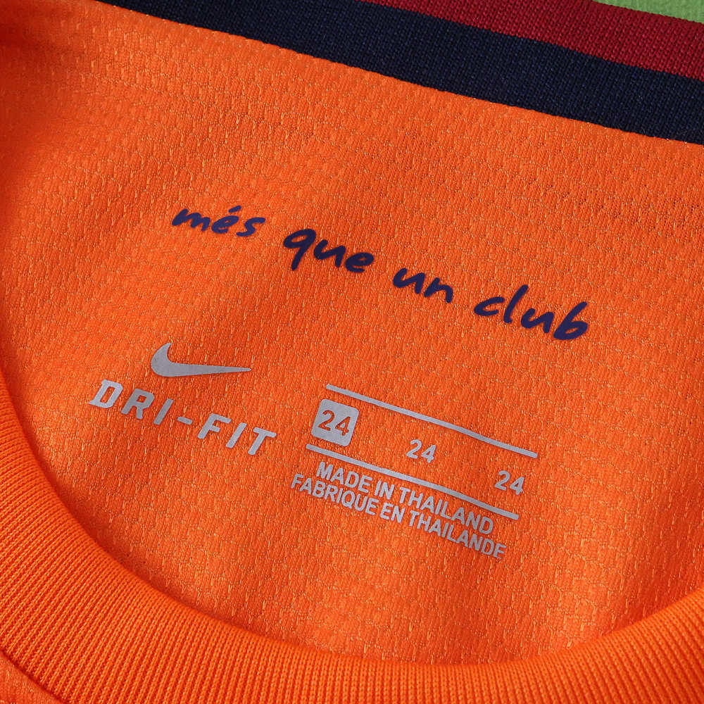 1213 season FC Barcelona / Barça away Kids kit