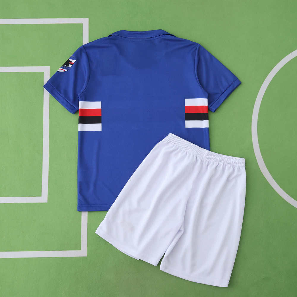 9091 season U.C.Sampdoria home Kids kit