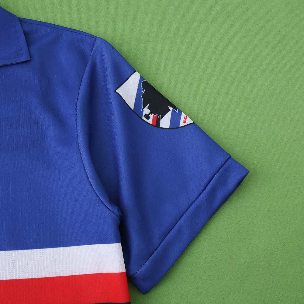 9091 season U.C.Sampdoria home Kids kit