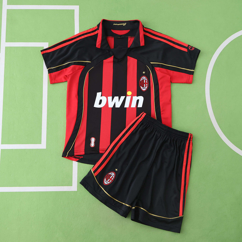 0607 season A.C. Milan home Kids kit