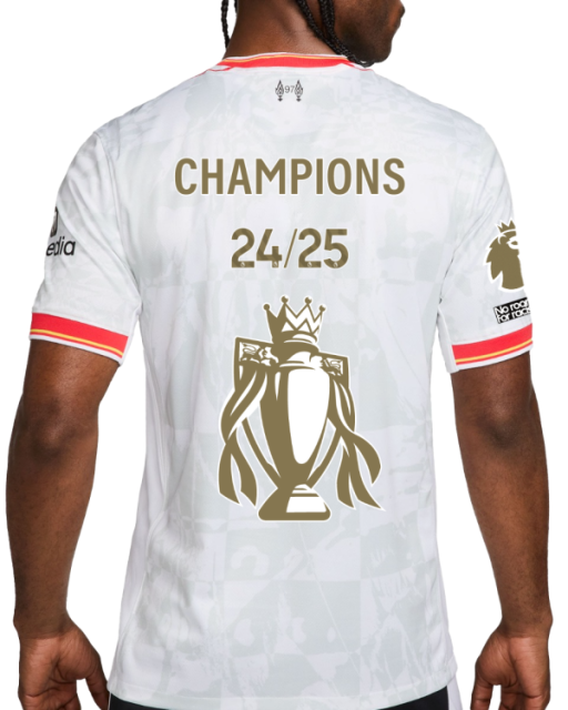 Liverpool FC Champion Jersey +Golden champion logo Fan Version