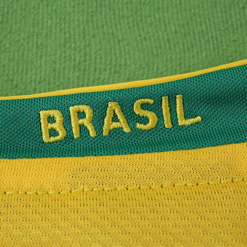 2006 season Brazil home Long sleeved retro Fan version